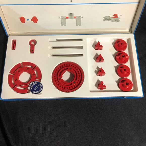 Fischertechnik 20 Vintage Mechanical Construction Set Gears & Parts Germany 60's - Picture 3 of 4